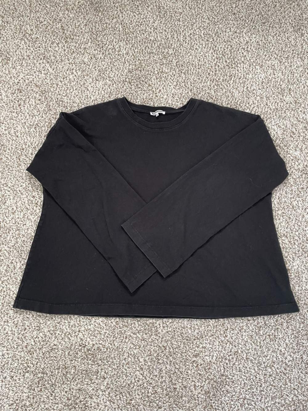 Reformation Black Long Sleeve Tee